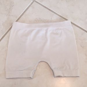 White stretchy shorts